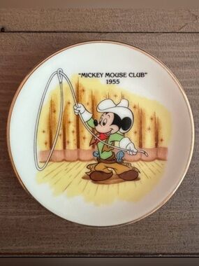 Vintage Disney Mickey Mouse Club Mini Plate